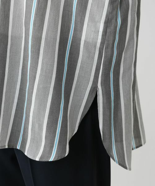Leilian PLUS HOUSE / レリアンプラスハウス シャツ・ブラウス | ストライプブラウス | 詳細10