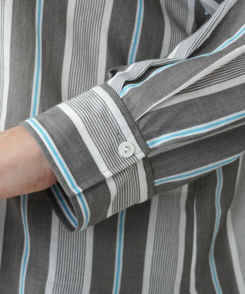 Leilian PLUS HOUSE / レリアンプラスハウス シャツ・ブラウス | ストライプブラウス | 詳細12