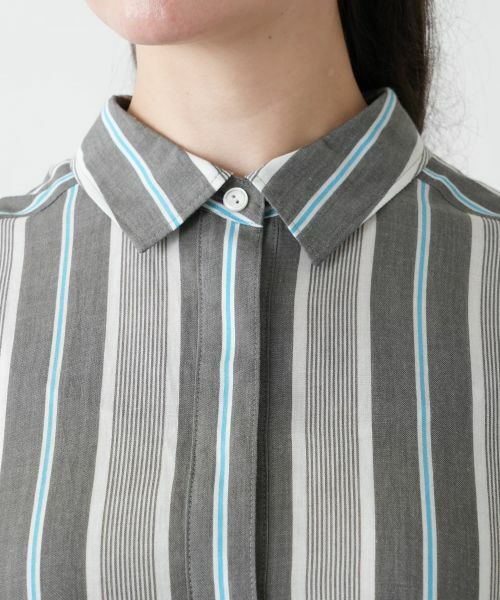 Leilian PLUS HOUSE / レリアンプラスハウス シャツ・ブラウス | ストライプブラウス | 詳細7