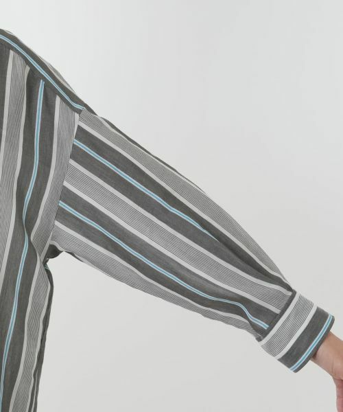 Leilian PLUS HOUSE / レリアンプラスハウス シャツ・ブラウス | ストライプブラウス | 詳細9