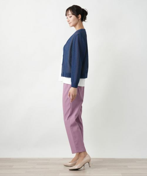 Leilian PLUS HOUSE / レリアンプラスハウス カーディガン・ボレロ | 【店舗人気】メッシュカーディガン | 詳細2