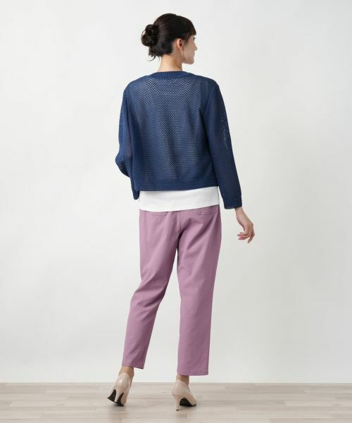 Leilian PLUS HOUSE / レリアンプラスハウス カーディガン・ボレロ | 【店舗人気】メッシュカーディガン | 詳細3