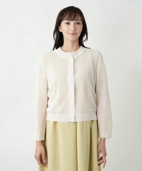 Leilian PLUS HOUSE / レリアンプラスハウス カーディガン・ボレロ | 【店舗人気】メッシュカーディガン | 詳細7