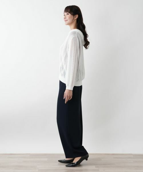 Leilian PLUS HOUSE / レリアンプラスハウス カーディガン・ボレロ | 【店舗人気】フード付きジップカーディガン | 詳細5