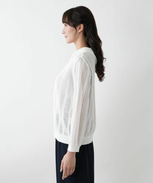 Leilian PLUS HOUSE / レリアンプラスハウス カーディガン・ボレロ | 【店舗人気】フード付きジップカーディガン | 詳細8