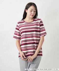 Leilian PLUS HOUSE / レリアンプラスハウス 刺繍シアーカットソー【Leilian WHITE LABEL】 刺繍シアーカットソー【Leilian WHITE LABEL】|レリアン プラス