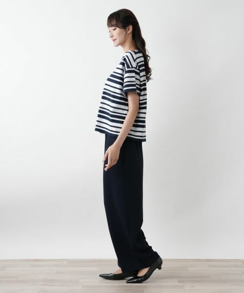 Leilian PLUS HOUSE / レリアンプラスハウス カットソー | 【店舗人気】ボーダーカットソー【Le minor】 | 詳細2