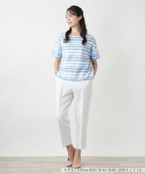 Leilian PLUS HOUSE / レリアンプラスハウス カットソー | 【店舗人気】ボーダーカットソー【Le minor】 | 詳細4