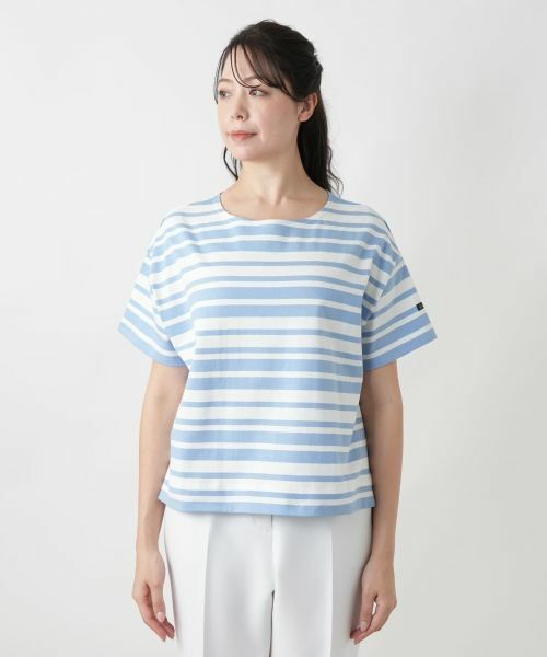 Leilian PLUS HOUSE / レリアンプラスハウス カットソー | 【店舗人気】ボーダーカットソー【Le minor】 | 詳細7