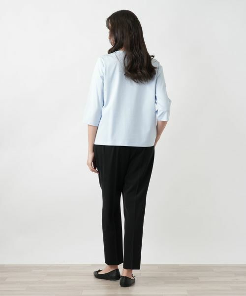 Leilian PLUS HOUSE / レリアンプラスハウス カットソー | 【店舗人気】刺繍クルーネックカットソー【Leilian WHITE LABEL】 | 詳細6