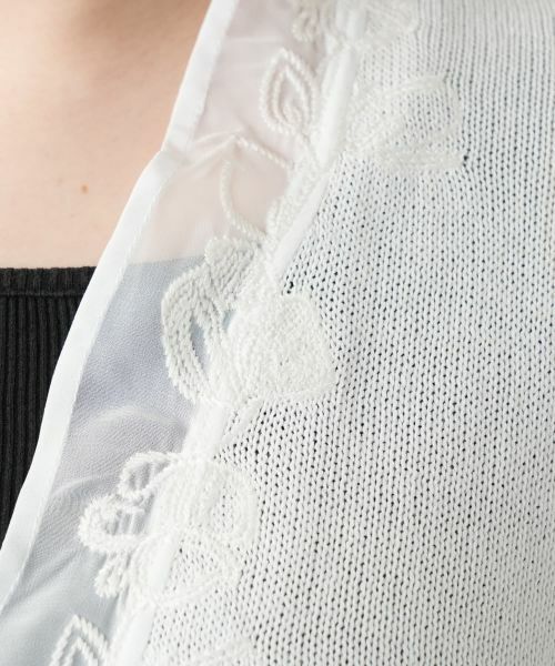Leilian PLUS HOUSE / レリアンプラスハウス カーディガン・ボレロ | 【店舗人気】レイヤード風カーディガン【Leilian WHITE LABEL】 | 詳細11