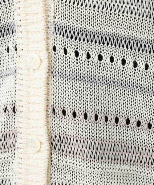 Leilian PLUS HOUSE / レリアンプラスハウス カーディガン・ボレロ | 透かし編みVネックカーディガン【Leilian WHITE LABEL】 | 詳細15