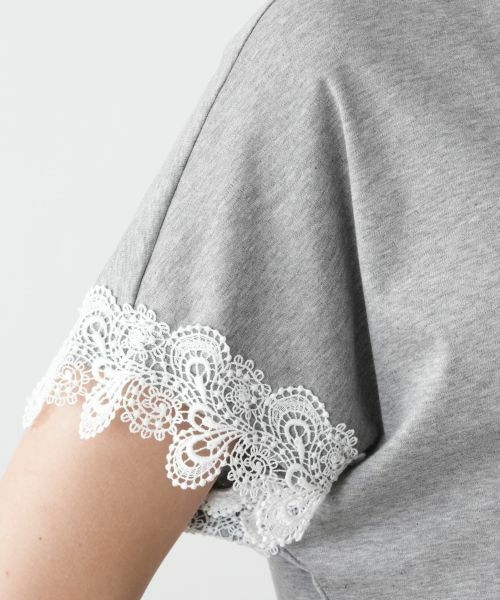 Leilian PLUS HOUSE / レリアンプラスハウス カットソー | 【店舗人気】レース切替カットソー | 詳細14