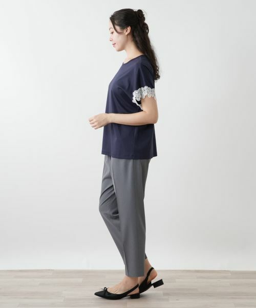 Leilian PLUS HOUSE / レリアンプラスハウス カットソー | 【店舗人気】レース切替カットソー | 詳細2