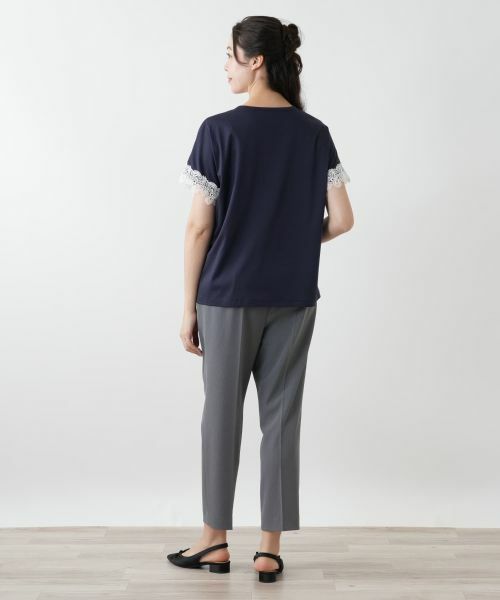 Leilian PLUS HOUSE / レリアンプラスハウス カットソー | 【店舗人気】レース切替カットソー | 詳細3