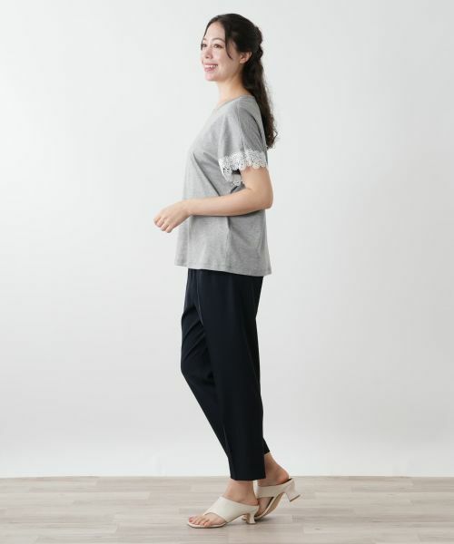 Leilian PLUS HOUSE / レリアンプラスハウス カットソー | 【店舗人気】レース切替カットソー | 詳細5