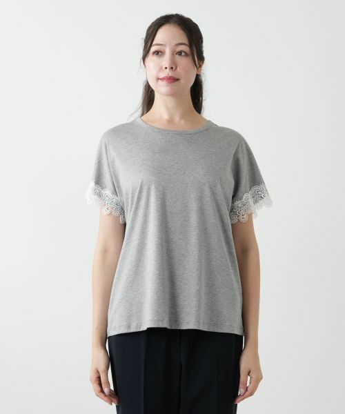 Leilian PLUS HOUSE / レリアンプラスハウス カットソー | 【店舗人気】レース切替カットソー | 詳細7