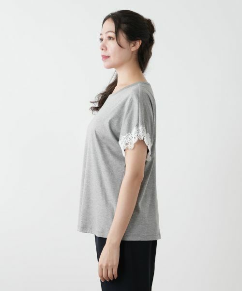 Leilian PLUS HOUSE / レリアンプラスハウス カットソー | 【店舗人気】レース切替カットソー | 詳細8