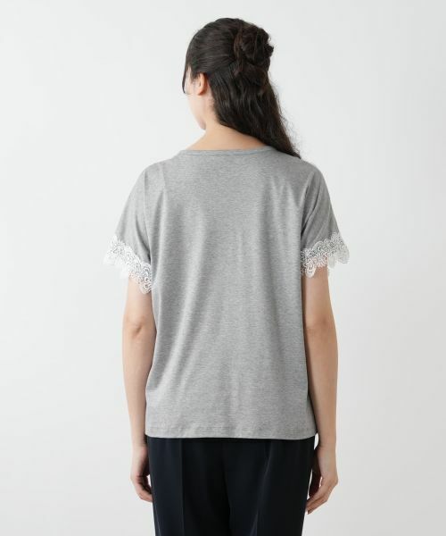 Leilian PLUS HOUSE / レリアンプラスハウス カットソー | 【店舗人気】レース切替カットソー | 詳細9