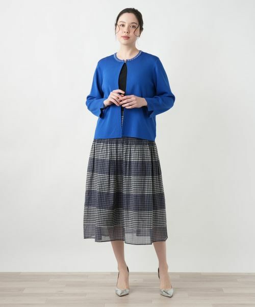 Leilian PLUS HOUSE / レリアンプラスハウス カーディガン・ボレロ | 【店舗人気】ビジューカーディガン | 詳細1