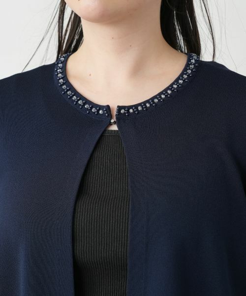 Leilian PLUS HOUSE / レリアンプラスハウス カーディガン・ボレロ | 【店舗人気】ビジューカーディガン | 詳細10
