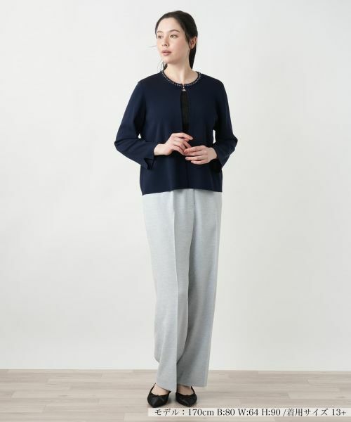 Leilian PLUS HOUSE / レリアンプラスハウス カーディガン・ボレロ | 【店舗人気】ビジューカーディガン | 詳細4