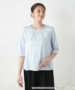 Leilian PLUS HOUSE / レリアンプラスハウス カットソー | 【店舗人気】スパンコール七分袖カットソー