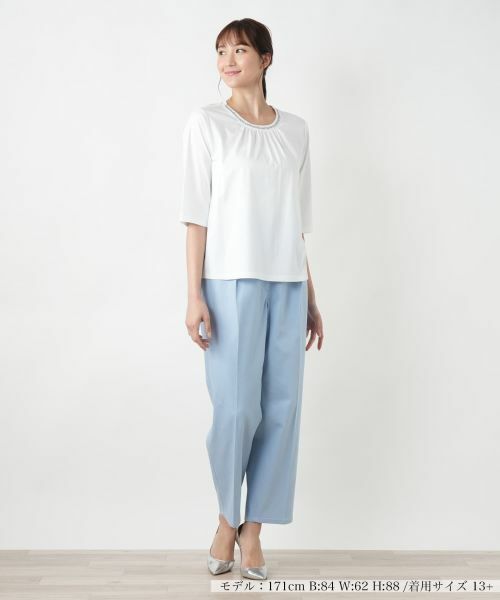 Leilian PLUS HOUSE / レリアンプラスハウス カットソー | 【店舗人気】スパンコール七分袖カットソー | 詳細7