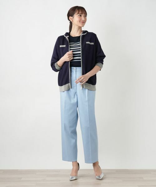 Leilian PLUS HOUSE / レリアンプラスハウス カーディガン・ボレロ | 【店舗人気】ジップニットパーカ | 詳細1