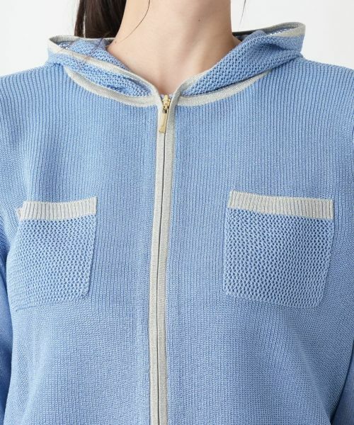 Leilian PLUS HOUSE / レリアンプラスハウス カーディガン・ボレロ | 【店舗人気】ジップニットパーカ | 詳細13