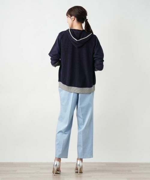 Leilian PLUS HOUSE / レリアンプラスハウス カーディガン・ボレロ | 【店舗人気】ジップニットパーカ | 詳細3