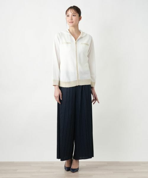 Leilian PLUS HOUSE / レリアンプラスハウス カーディガン・ボレロ | 【店舗人気】ジップニットパーカ | 詳細4