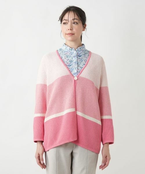 Leilian PLUS HOUSE / レリアンプラスハウス カーディガン・ボレロ | 【店舗人気】ボーダー柄カーディガン | 詳細10