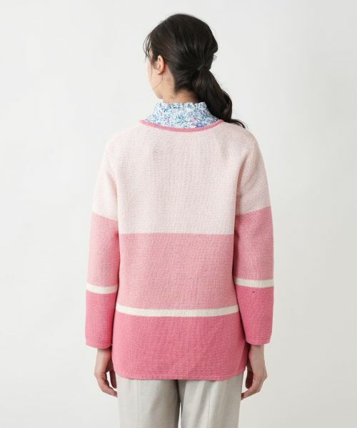 Leilian PLUS HOUSE / レリアンプラスハウス カーディガン・ボレロ | 【店舗人気】ボーダー柄カーディガン | 詳細12