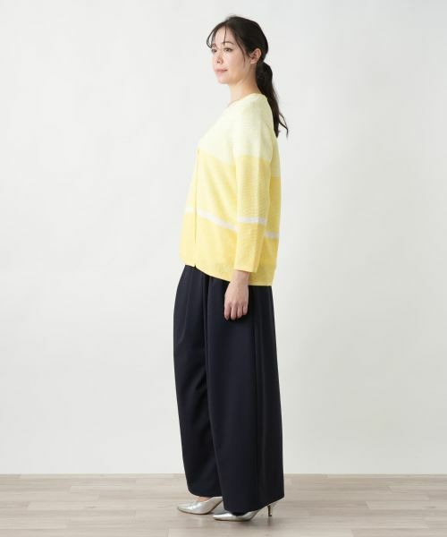 Leilian PLUS HOUSE / レリアンプラスハウス カーディガン・ボレロ | 【店舗人気】ボーダー柄カーディガン | 詳細2