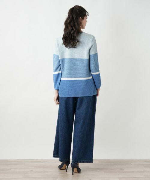 Leilian PLUS HOUSE / レリアンプラスハウス カーディガン・ボレロ | 【店舗人気】ボーダー柄カーディガン | 詳細6