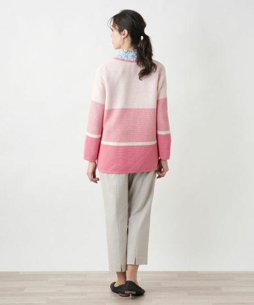 Leilian PLUS HOUSE / レリアンプラスハウス カーディガン・ボレロ | 【店舗人気】ボーダー柄カーディガン | 詳細9