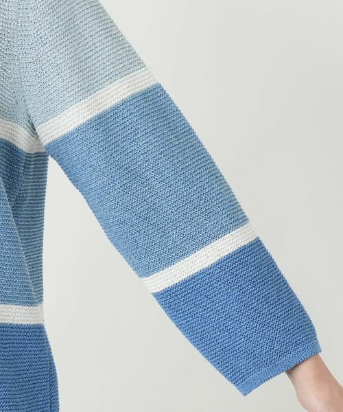 Leilian PLUS HOUSE / レリアンプラスハウス ニット・セーター | 配色クルーネックニット | 詳細15