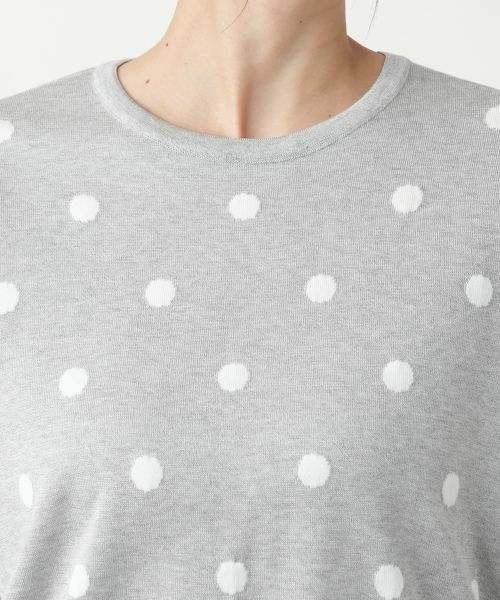 Leilian PLUS HOUSE / レリアンプラスハウス ニット・セーター | 【店舗人気】ドットクルーネックニット | 詳細10