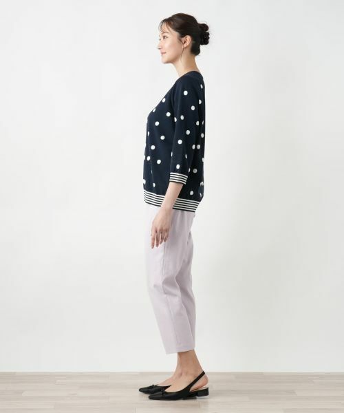 Leilian PLUS HOUSE / レリアンプラスハウス ニット・セーター | 【店舗人気】ドットクルーネックニット | 詳細2