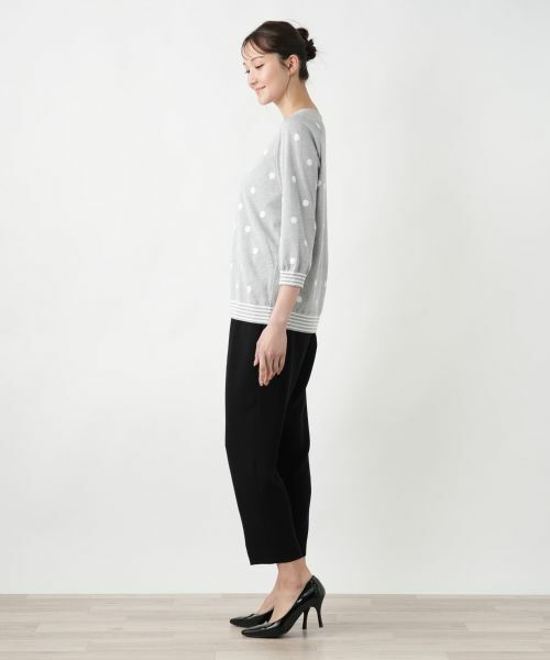 Leilian PLUS HOUSE / レリアンプラスハウス ニット・セーター | 【店舗人気】ドットクルーネックニット | 詳細5