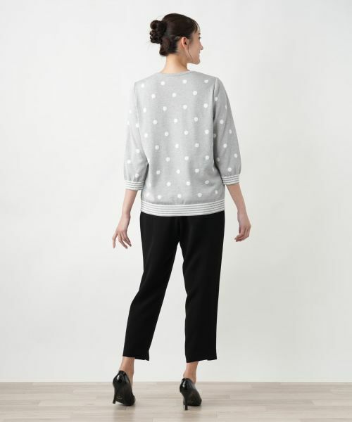 Leilian PLUS HOUSE / レリアンプラスハウス ニット・セーター | 【店舗人気】ドットクルーネックニット | 詳細6