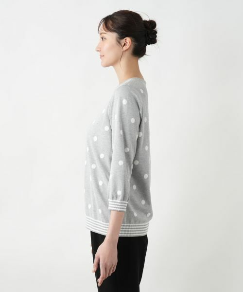 Leilian PLUS HOUSE / レリアンプラスハウス ニット・セーター | 【店舗人気】ドットクルーネックニット | 詳細8
