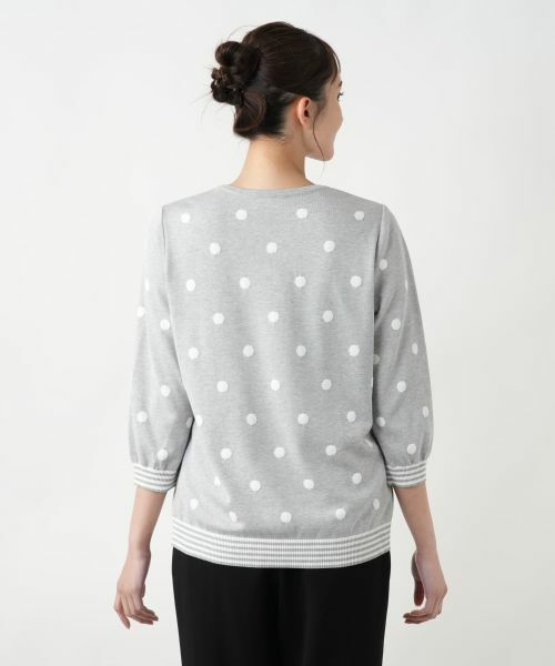 Leilian PLUS HOUSE / レリアンプラスハウス ニット・セーター | 【店舗人気】ドットクルーネックニット | 詳細9