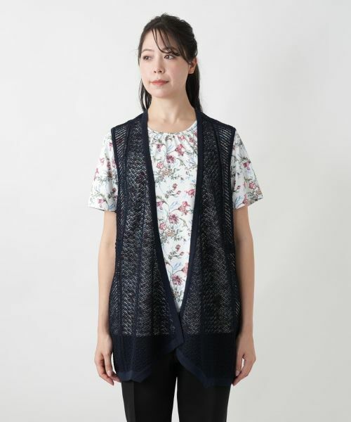 Leilian PLUS HOUSE / レリアンプラスハウス テーラードジャケット | 【店舗人気】ロングニットベスト | 詳細7