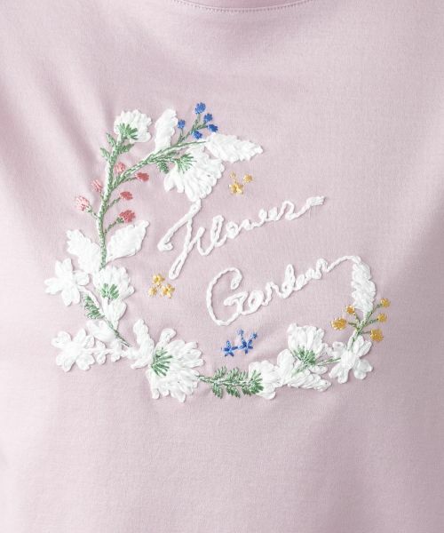 Leilian PLUS HOUSE / レリアンプラスハウス Tシャツ | 【店舗人気】刺繍クルーネックTシャツ | 詳細14
