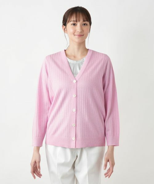 Leilian PLUS HOUSE / レリアンプラスハウス カーディガン・ボレロ | 【店舗人気】Vネックカーディガン | 詳細4