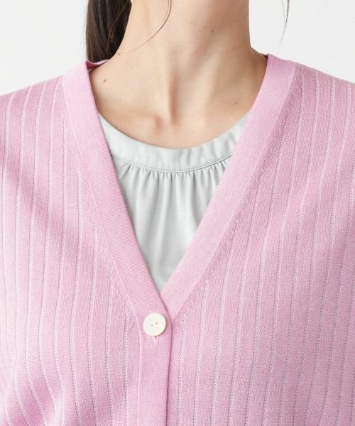 Leilian PLUS HOUSE / レリアンプラスハウス カーディガン・ボレロ | 【店舗人気】Vネックカーディガン | 詳細7
