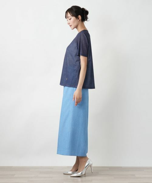 Leilian PLUS HOUSE / レリアンプラスハウス Tシャツ | 【店舗人気】リブ切替Tシャツ | 詳細2