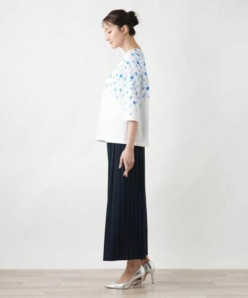 Leilian PLUS HOUSE / レリアンプラスハウス Tシャツ | プリントクルーネックTシャツ | 詳細2